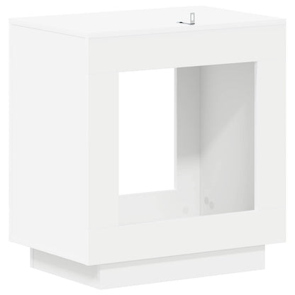 Side Table White 60 x 40 x 65 cm Engineered Wood