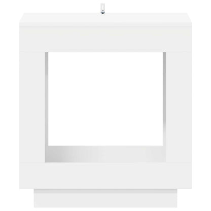 Side Table White 60 x 40 x 65 cm Engineered Wood