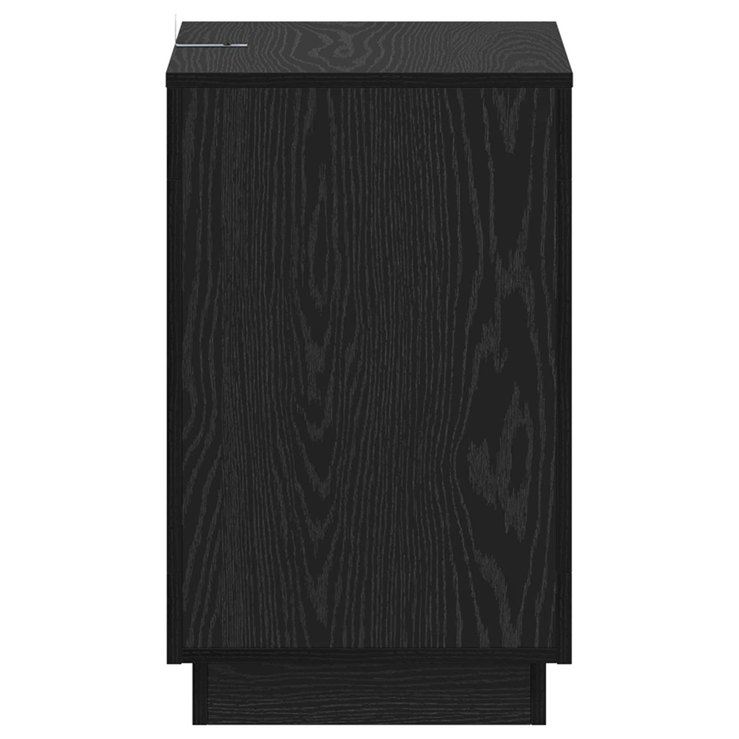 Side Table Black Oak 60 x 40 x 65 cm Engineered Wood
