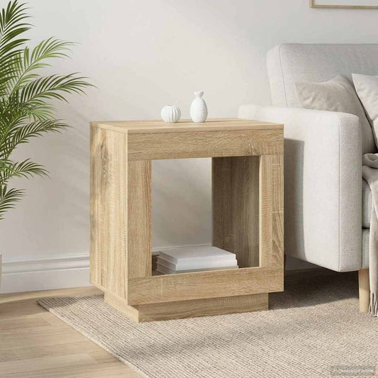 Side Table Sonoma Oak 60 x 40 x 65 cm Engineered Wood