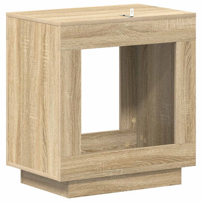 Side Table Sonoma Oak 60 x 40 x 65 cm Engineered Wood