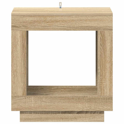 Side Table Sonoma Oak 60 x 40 x 65 cm Engineered Wood