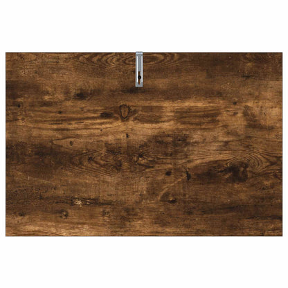 Side Table Smoked Oak 60 x 40 x 65 cm Engineered Wood