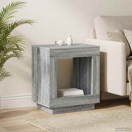 Side Table Grey Sonoma 60 x 40 x 65 cm Engineered Wood