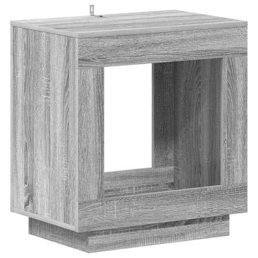 Side Table Grey Sonoma 60 x 40 x 65 cm Engineered Wood
