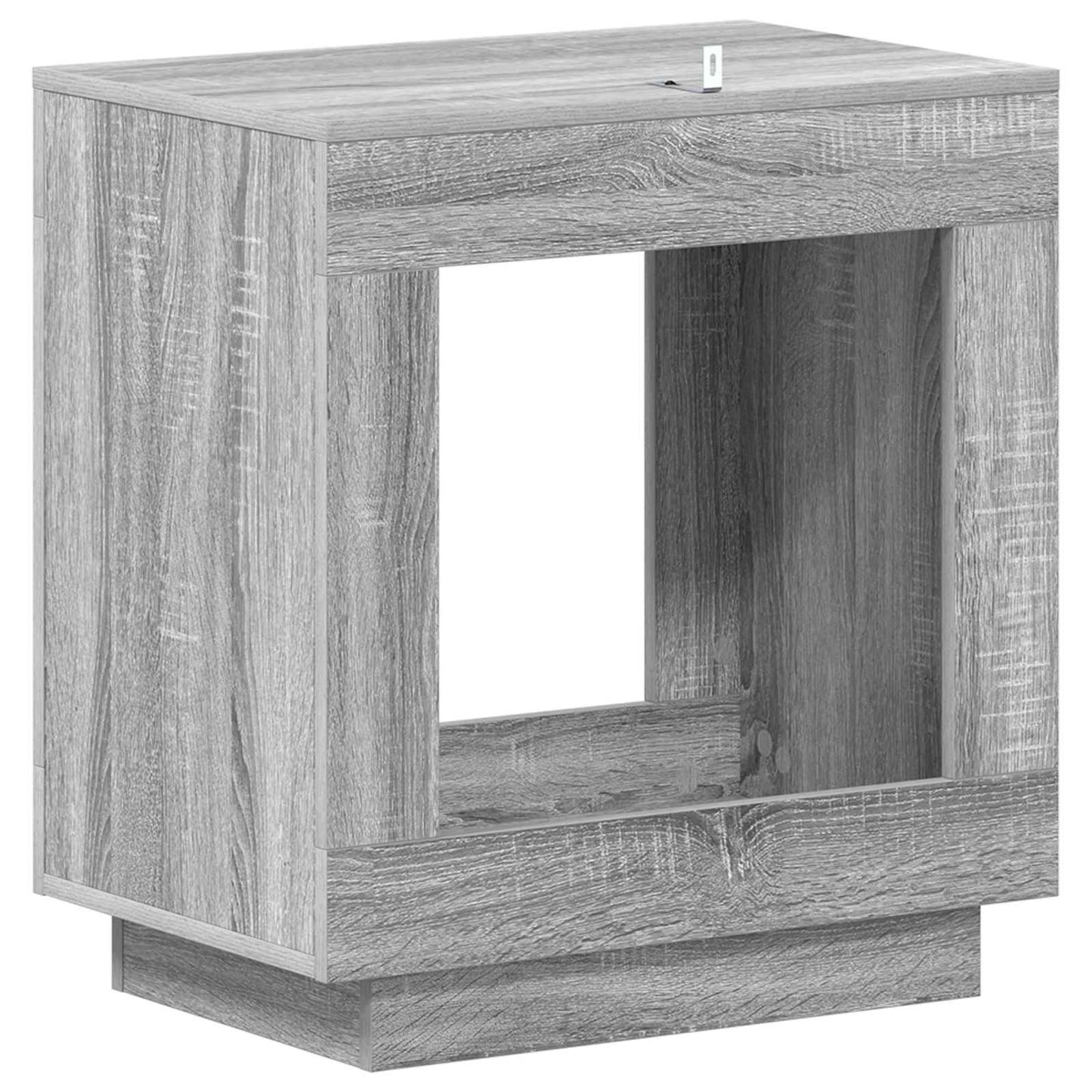Side Table Grey Sonoma 60 x 40 x 65 cm Engineered Wood