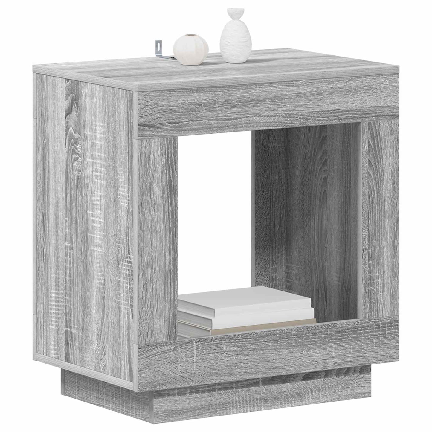 Side Table Grey Sonoma 60 x 40 x 65 cm Engineered Wood
