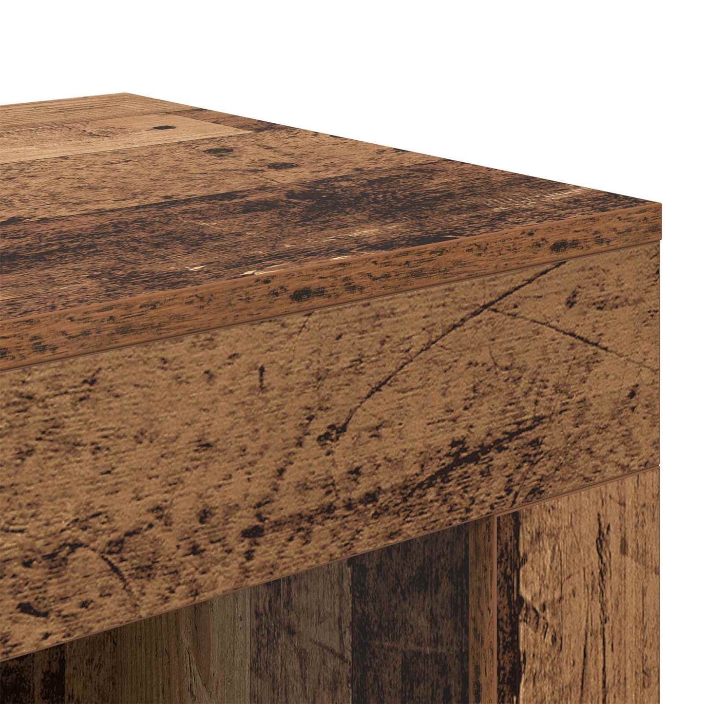 Side Table Old Wood 60 x 40 x 65 cm Engineered Wood
