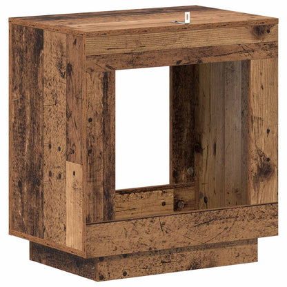 Side Table Old Wood 60 x 40 x 65 cm Engineered Wood