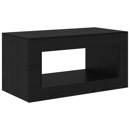 Coffee Table Black Oak 99.5 x 50 x 50 cm Engineered Wood