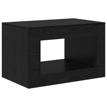 Coffee Table Black Oak 80.5 x 50 x 50 cm Engineered Wood