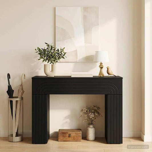 Coffee Table Black 102 x 35 x 75 cm Engineered Wood