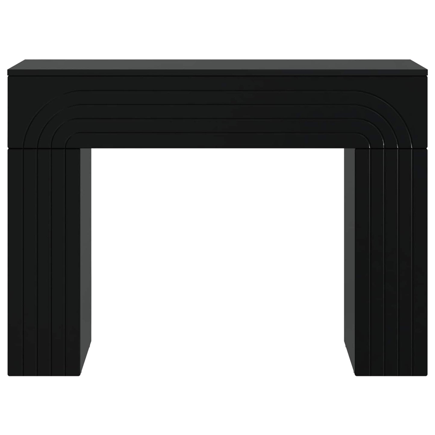 Coffee Table Black 102 x 35 x 75 cm Engineered Wood