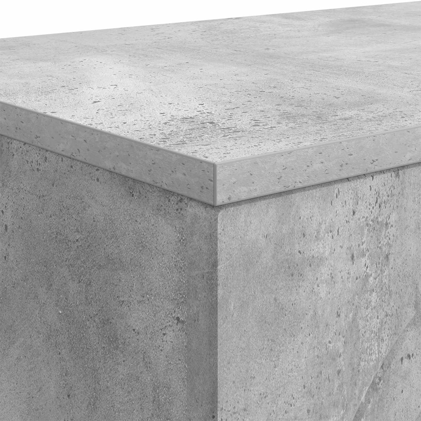 Coffee Table Concrete Grey 102 x 35 x 75 cm Engineered Wood