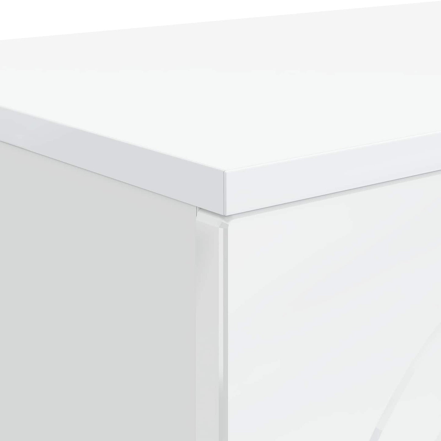 Coffee Table High Gloss White 102 x 35 x 75 cm Engineered Wood