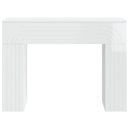 Coffee Table High Gloss White 102 x 35 x 75 cm Engineered Wood