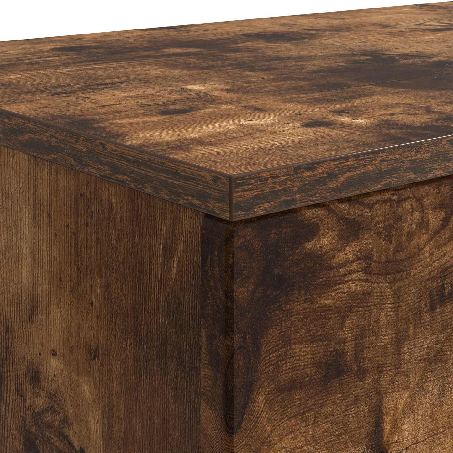 Coffee Table Smoked Oak 102 x 35 x 75 cm Engineered Wood