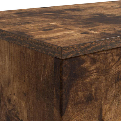Coffee Table Smoked Oak 102 x 35 x 75 cm Engineered Wood