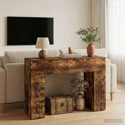 Coffee Table Smoked Oak 102 x 35 x 75 cm Engineered Wood