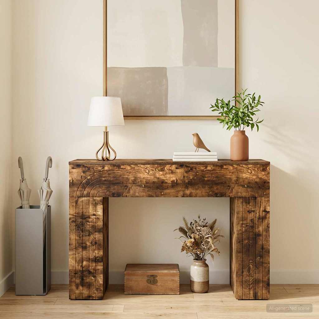 Coffee Table Smoked Oak 102 x 35 x 75 cm Engineered Wood