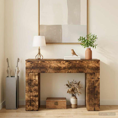 Coffee Table Smoked Oak 102 x 35 x 75 cm Engineered Wood