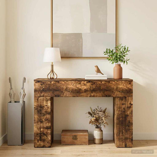 Coffee Table Smoked Oak 102 x 35 x 75 cm Engineered Wood