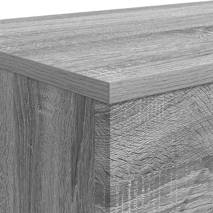 Coffee Table Grey Sonoma 102 x 35 x 75 cm Engineered Wood