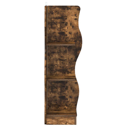 Corner Shelf Smoked Oak 34 x 33 x 102 cm Engineered Wood