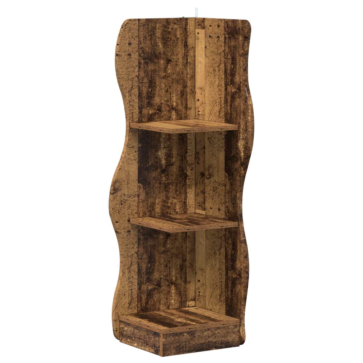 Corner Shelf Old Wood 34 x 33 x 102 cm Engineered Wood