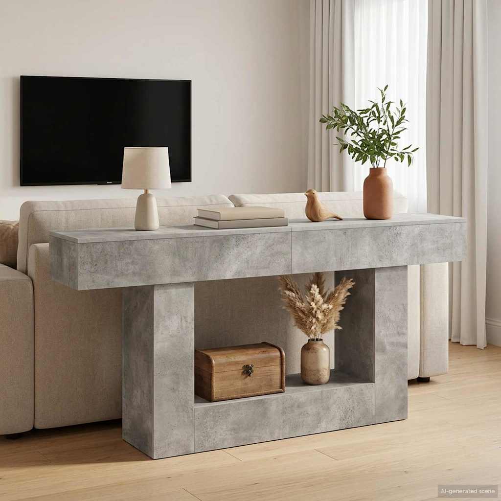 Concrete Grey 160 x 30 x 74 cm