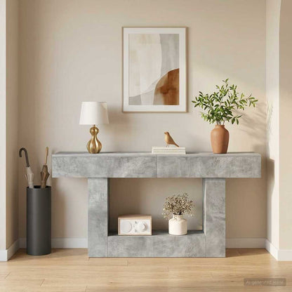 Concrete Grey 160 x 30 x 74 cm