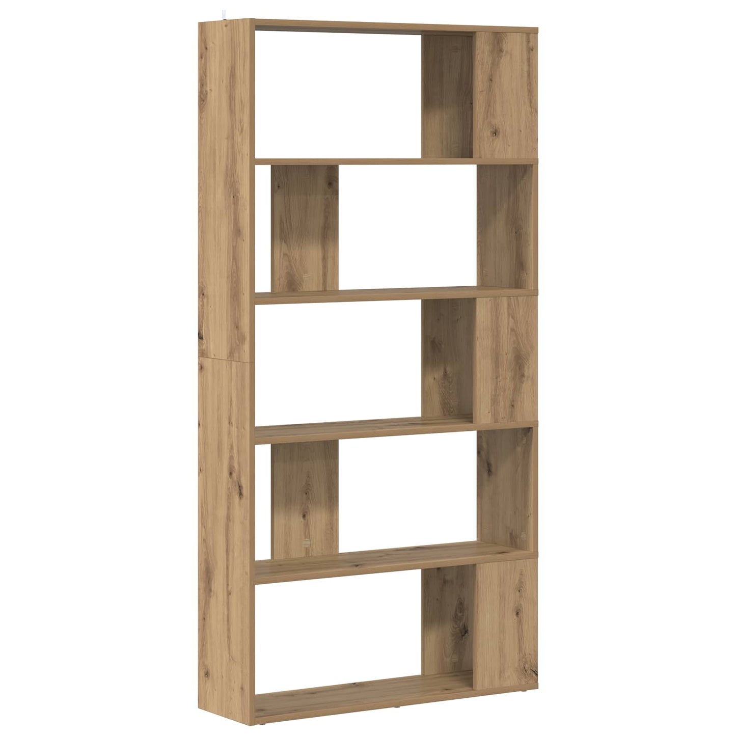 Book Cabinet Artisan Oak 80 x 24 x 159 cm Engineered Wood