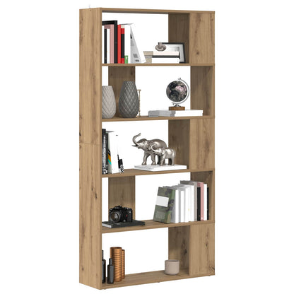 Book Cabinet Artisan Oak 80 x 24 x 159 cm Engineered Wood