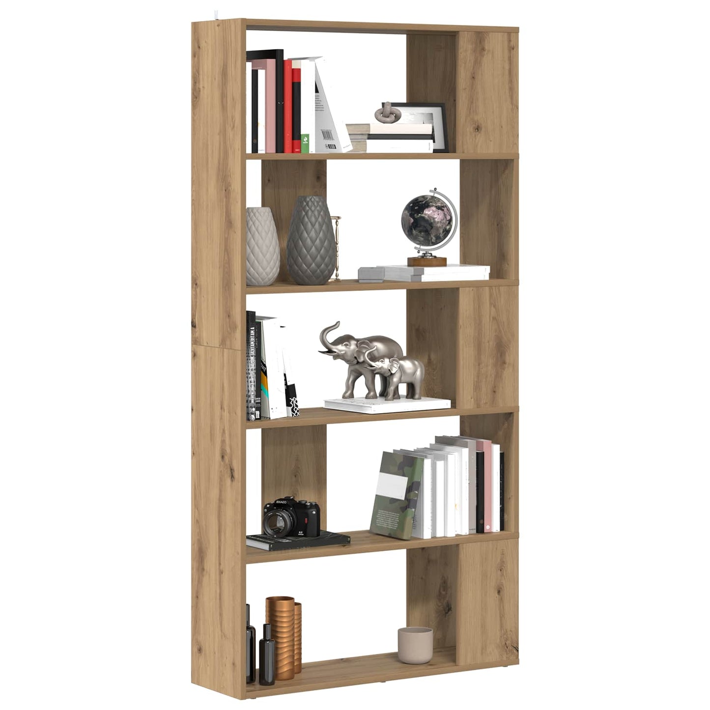 Book Cabinet Artisan Oak 80 x 24 x 159 cm Engineered Wood