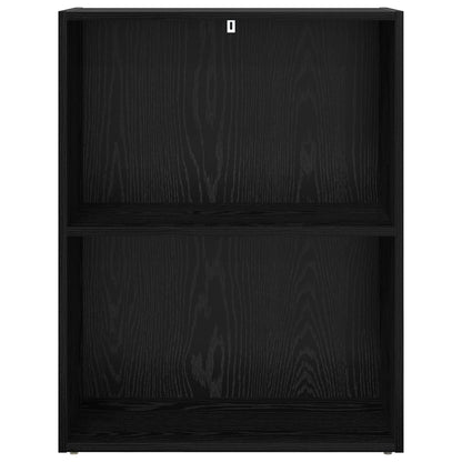 Bookshelf Black Oak 60 x 30 x 76.5 cm Engineered Wood