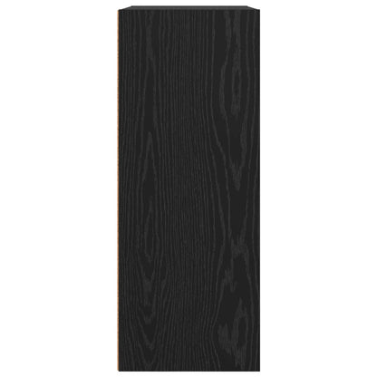 Bookshelf Black Oak 60 x 30 x 76.5 cm Engineered Wood