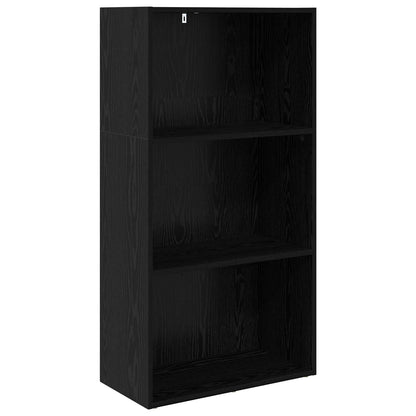 Bookshelf 60 x 30 x 114 cm Engineered Wood Black Oak