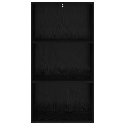 Bookshelf 60 x 30 x 114 cm Engineered Wood Black Oak
