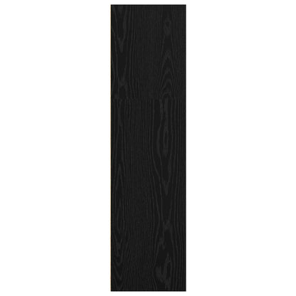 Bookshelf 60 x 30 x 114 cm Engineered Wood Black Oak