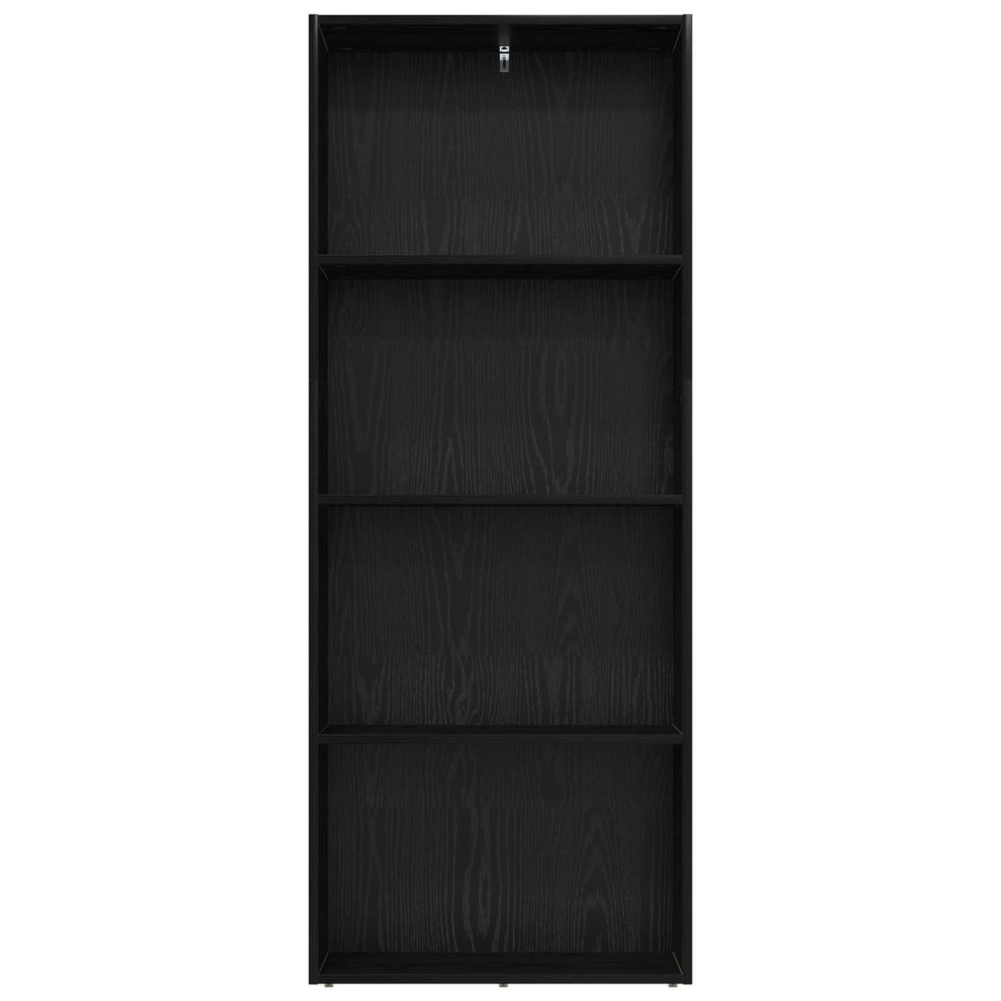 Freestanding Bookshelf Black Oak 60 x 30 x 151.5 cm