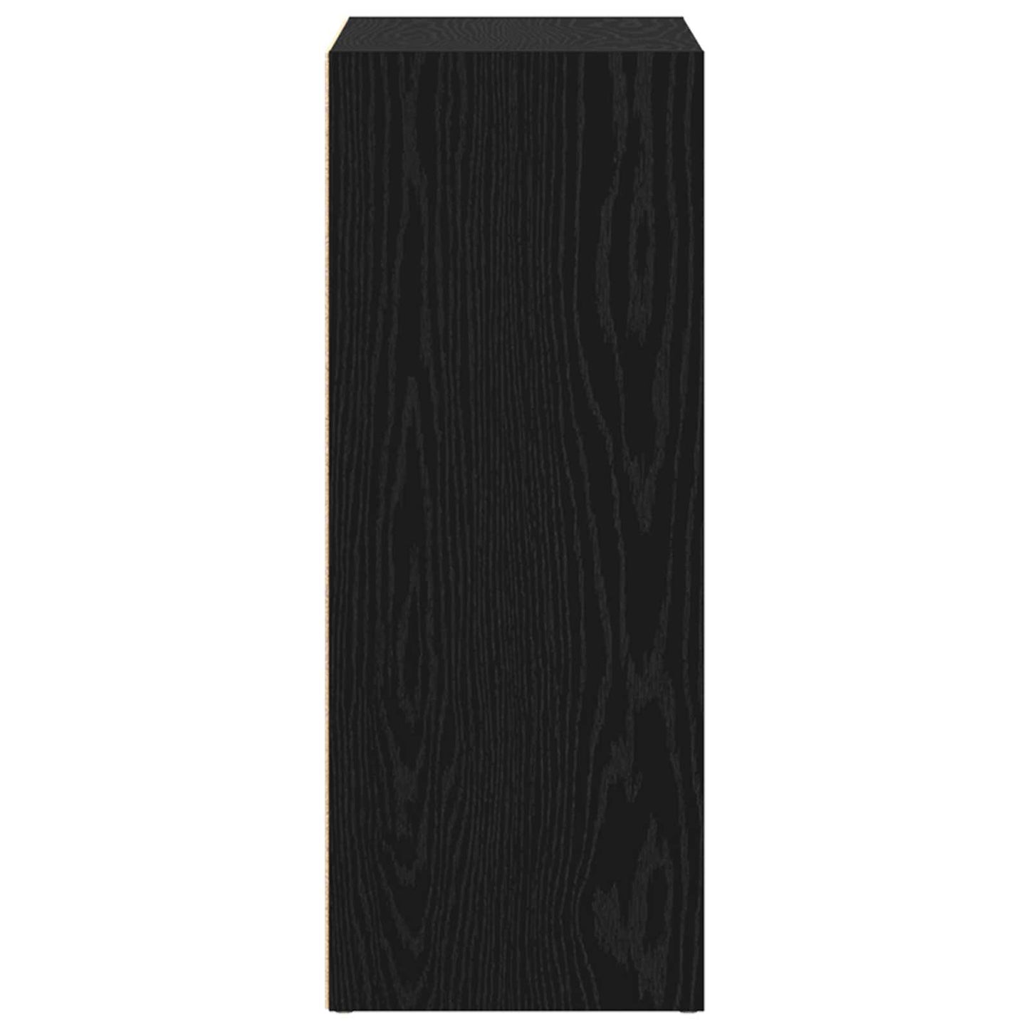 Bookshelf Black Oak 80 x 30 x 76.5 cm Engineered Wood