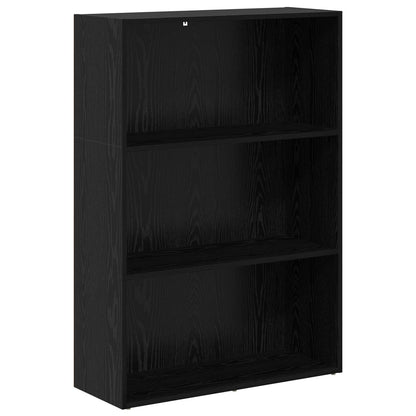 Bookshelf 80 x 30 x 114 cm Engineered Wood Black Oak