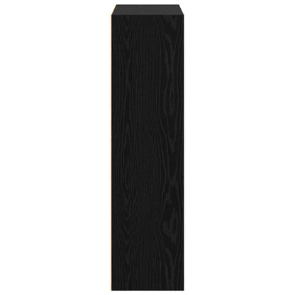 Bookshelf Black Oak 80 x 30 x 114 cm Engineered Wood