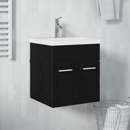Sink cabinet Black Oak 41 x 38.5 x 46 cm Engineered Wood