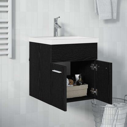 Sink cabinet Black Oak 41 x 38.5 x 46 cm Engineered Wood