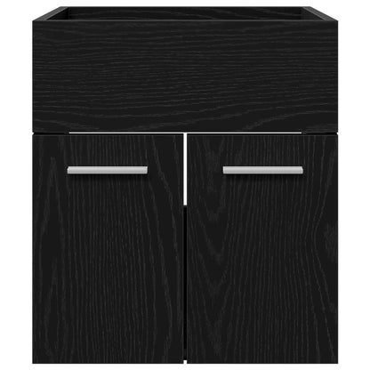 Sink cabinet Black Oak 41 x 38.5 x 46 cm Engineered Wood