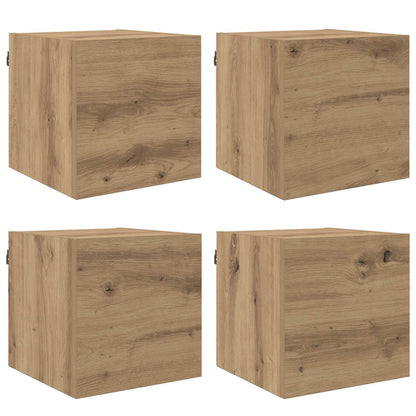 Wall Mounted TV Cabinet Artisan Oak 30.5 x 30 x 30 cm