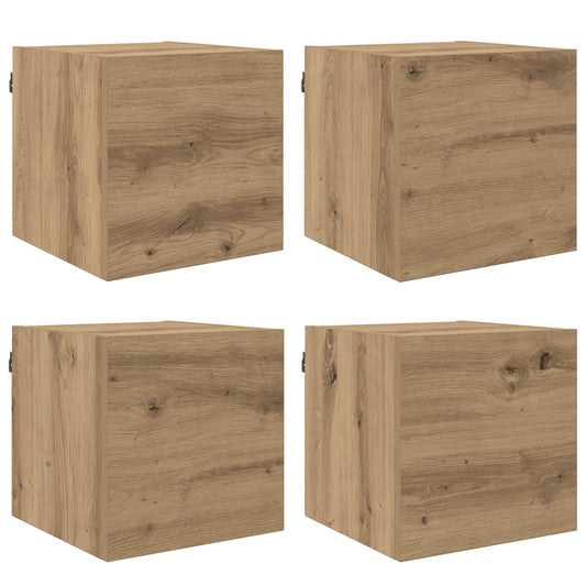 Wall Mounted TV Cabinet Artisan Oak 30.5 x 30 x 30 cm