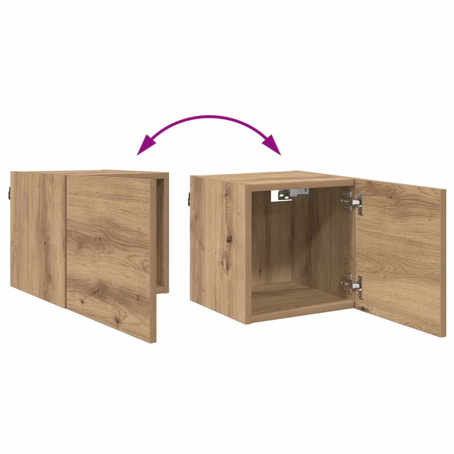 TV Cabinet Artisan Oak 30.5 x 30 x 30 cm Engineered Wood