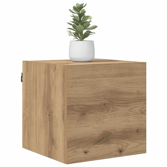 Wall Mounted TV Cabinet Artisan Oak 30.5 x 30 x 30 cm
